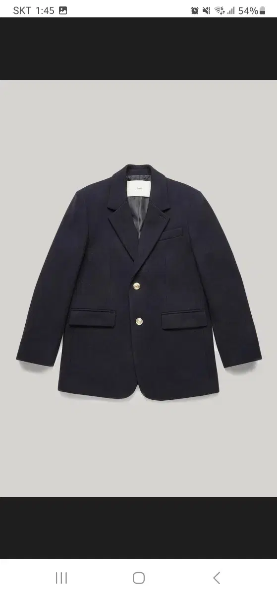 Dunst Dunst Classic2-Button Wool Blazer S