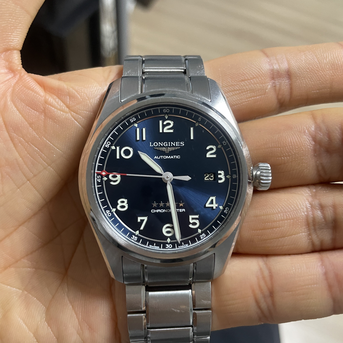 론진(Longines) 스피릿 42mm 청판 판매합니다.