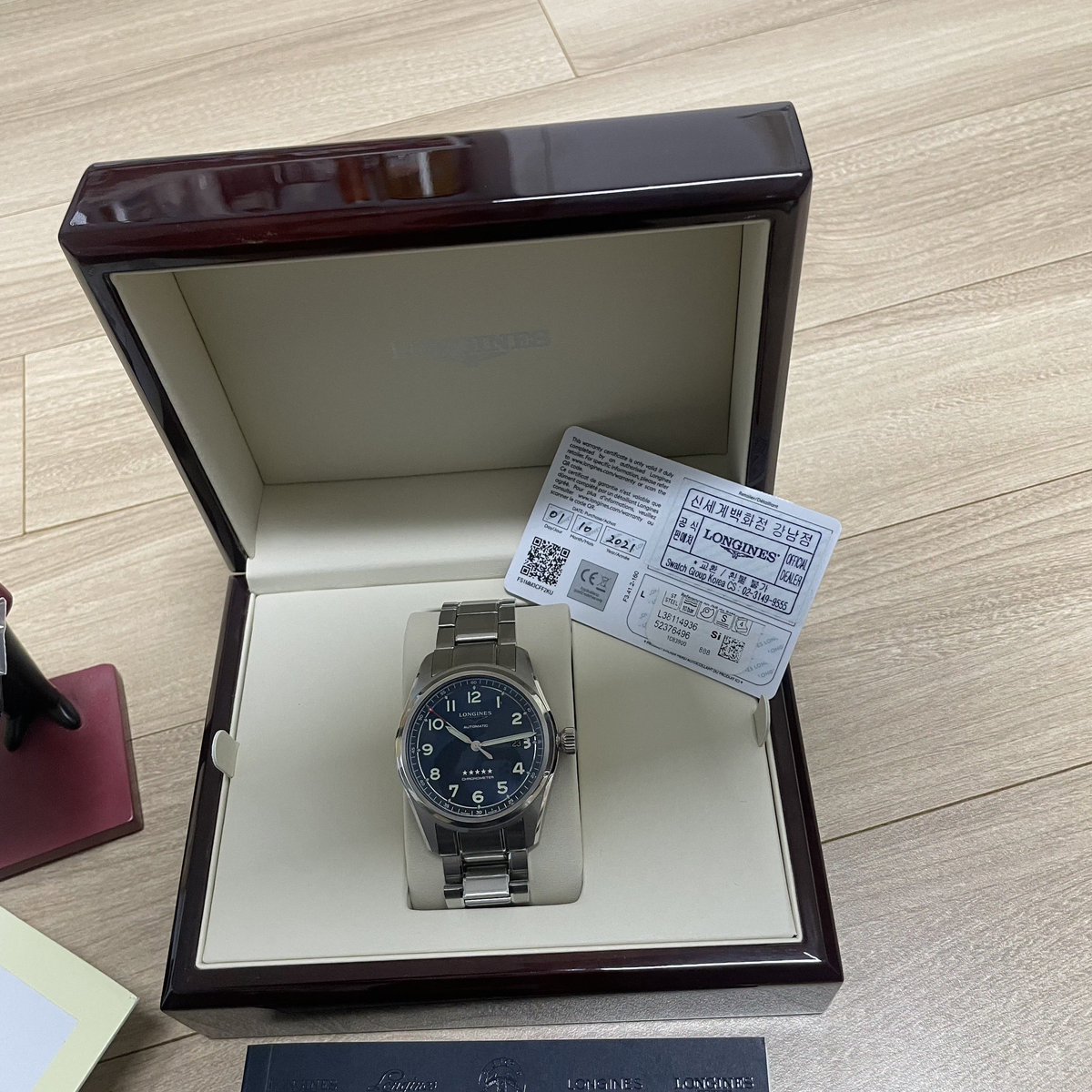 론진(Longines) 스피릿 42mm 청판 판매합니다.