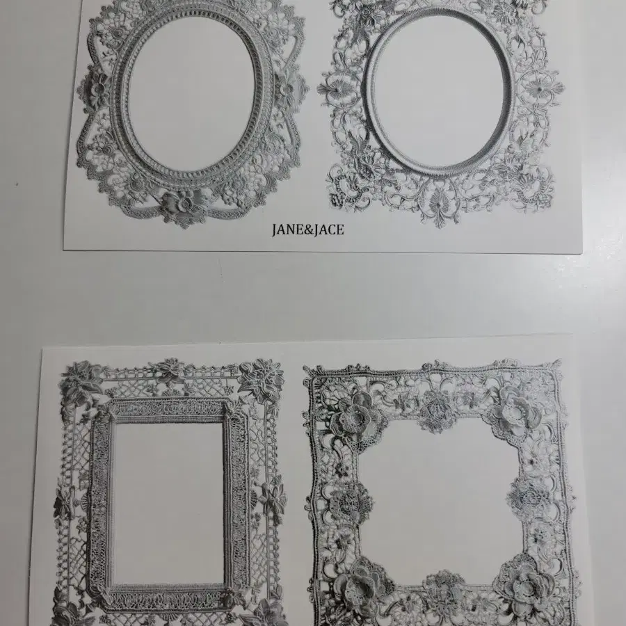 [제인앤제이스]엔틱 레이스 프레임 2매