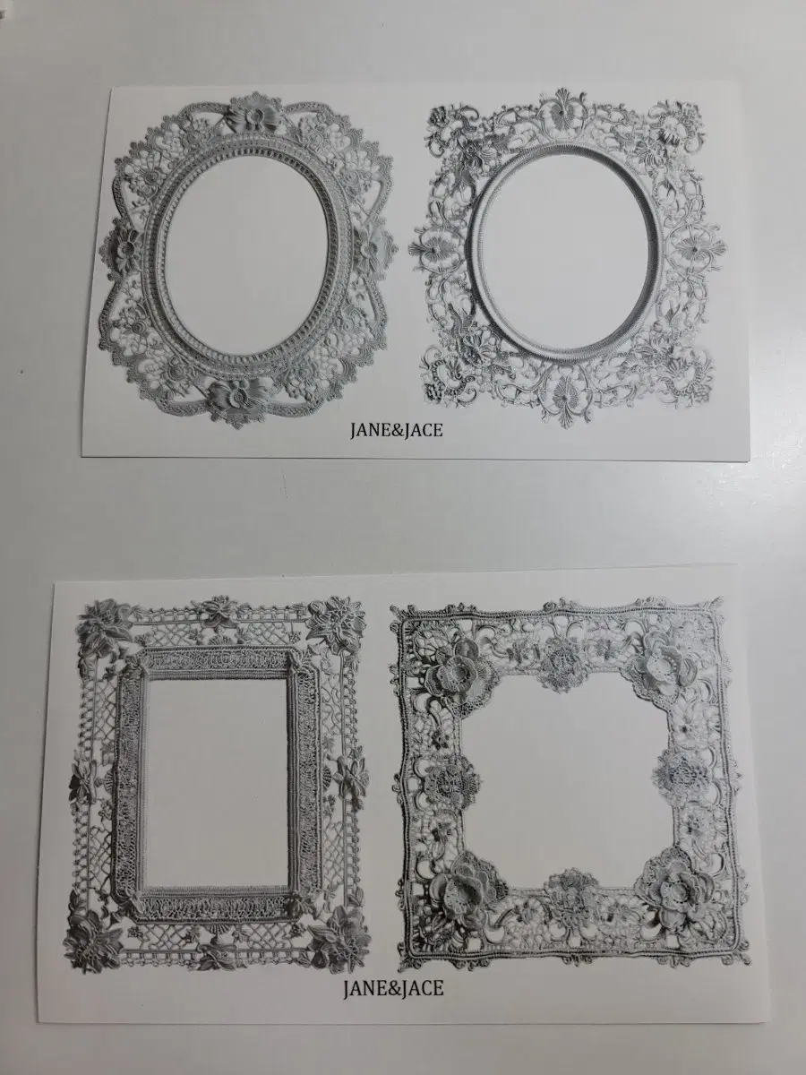 [제인앤제이스]엔틱 레이스 프레임 2매