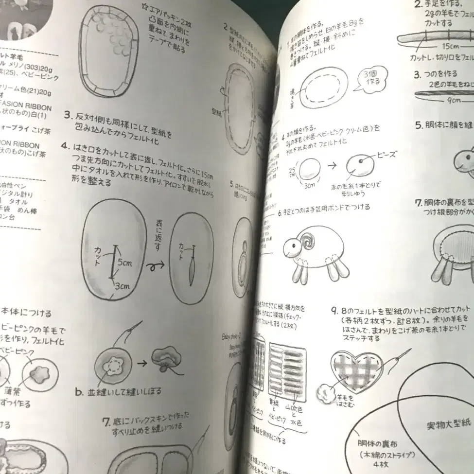 (일본어 서적) 핸드메이드 펠트 책 서적