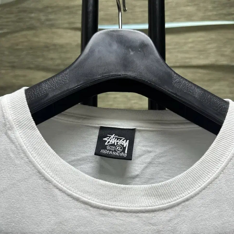 [XL]stussy 스투시 자수 로고 반팔 티셔츠