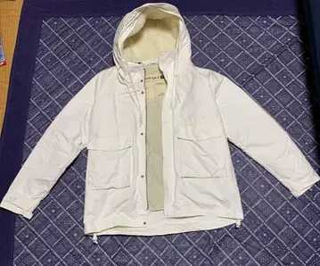 자라 다운 자켓 마운틴 파카 화이트 L