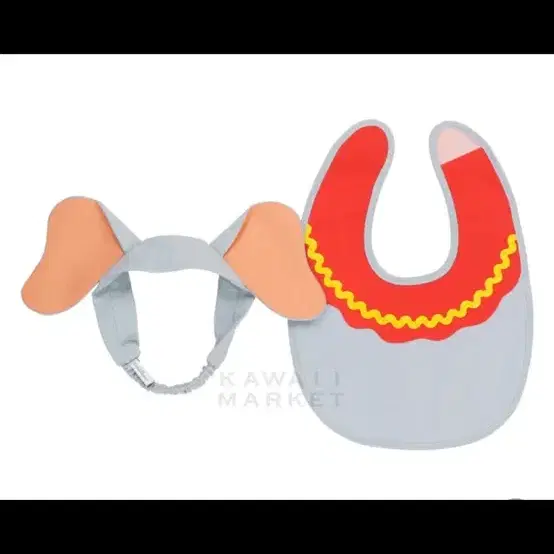 [도쿄디즈니랜드]덤보 베이비 헤어띠와 턱받이 코스튬
