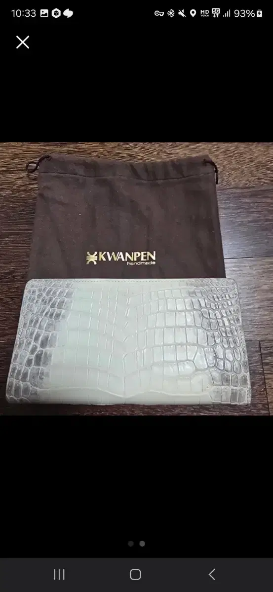 Kwan Pen Crocodile Leather Handmade Wallet