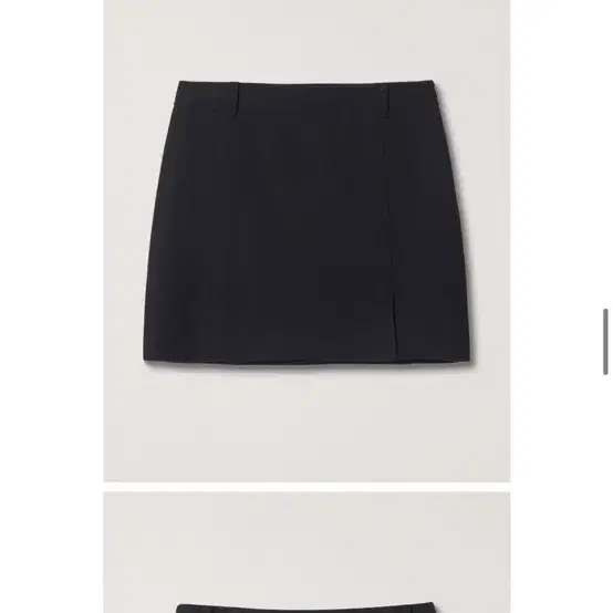 던스트 WOOL SPLIT MINI SKIRT BLACK M사이즈