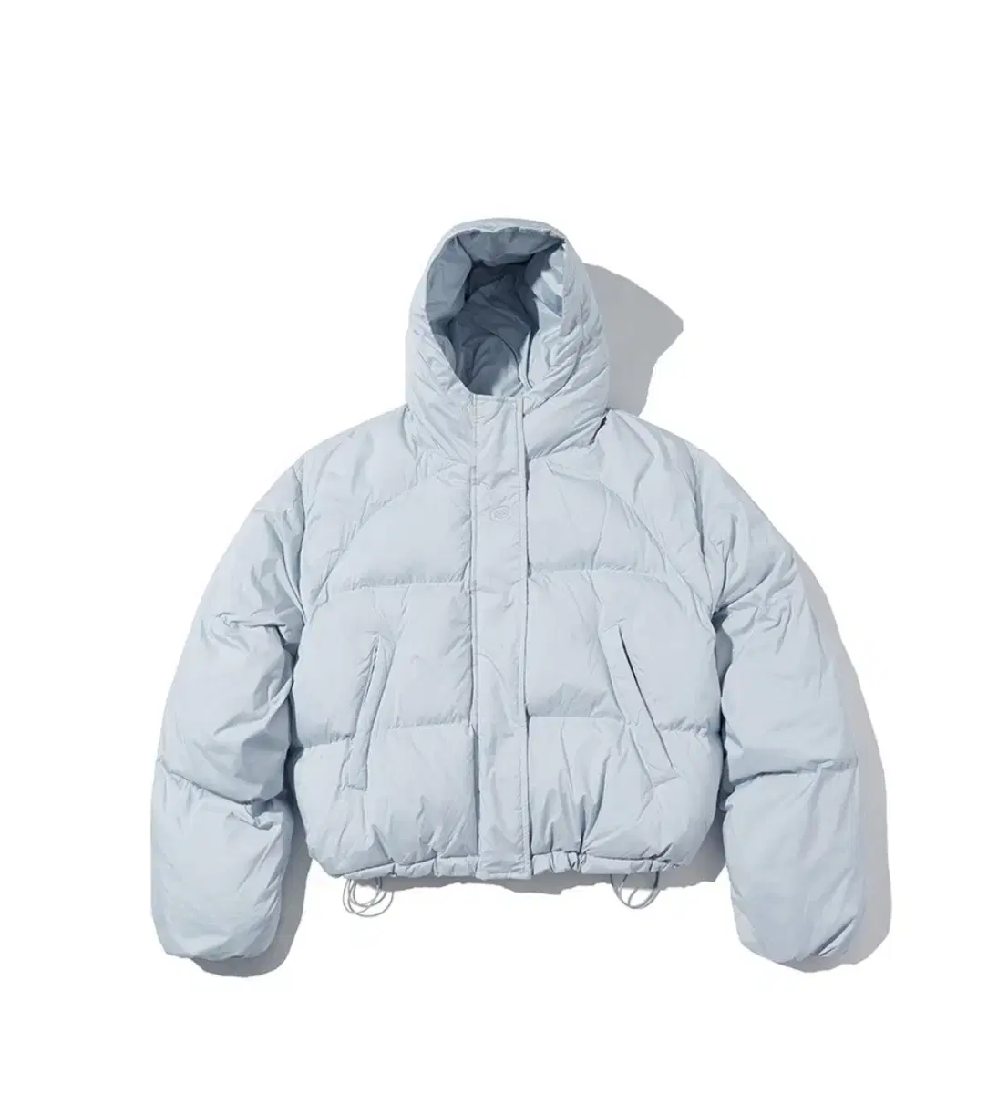 기준 패딩 M사이즈 Arc puffer jacket silver blue