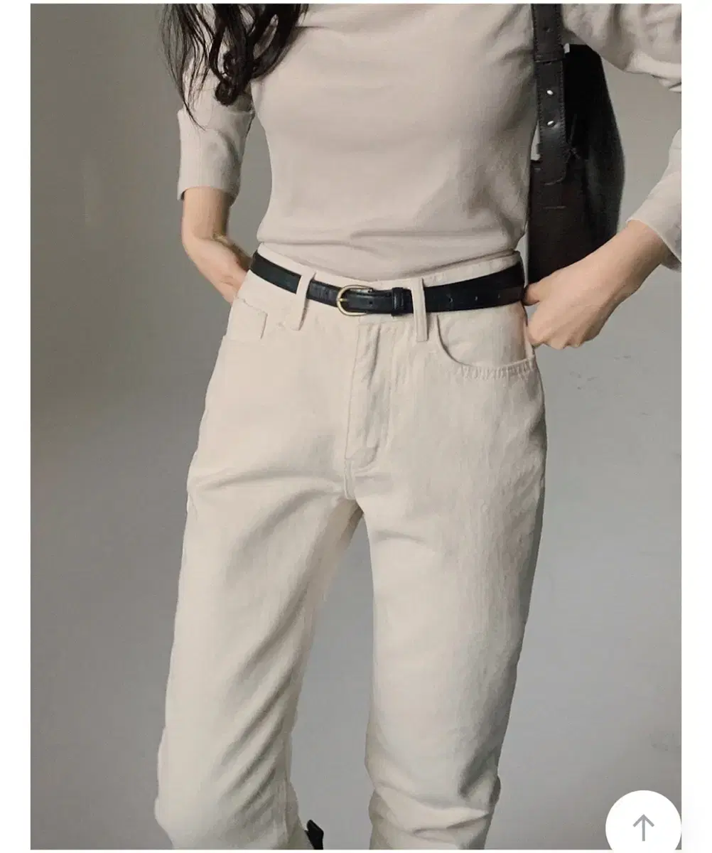 Slow & Winter Cream-colored Cotton Pants