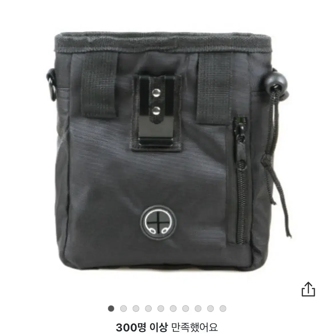 강아지 훈련가방 산책가방 간식가방 주머니 미니백 크로스백 블랙