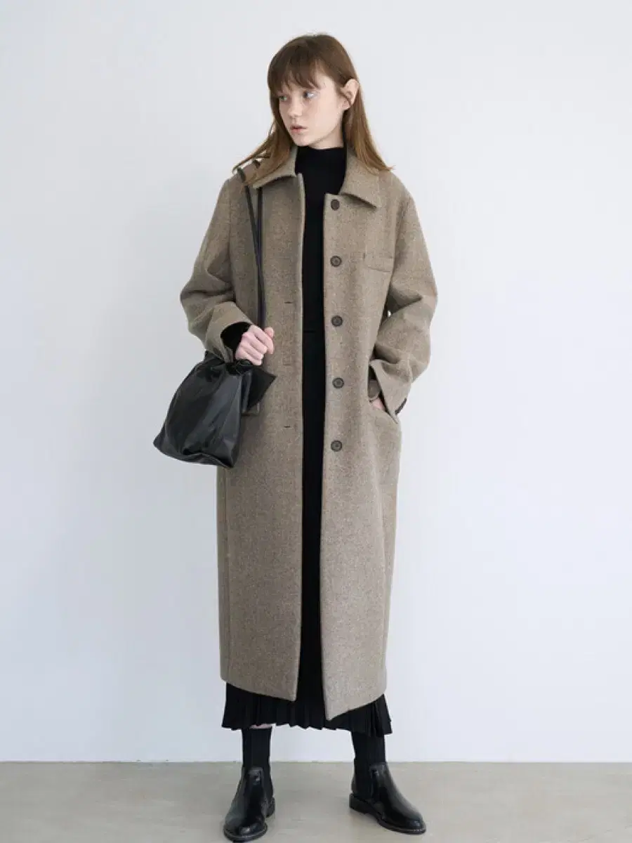 마론에디션 winter suit coat (멜란지 베이지색/차정원코트)