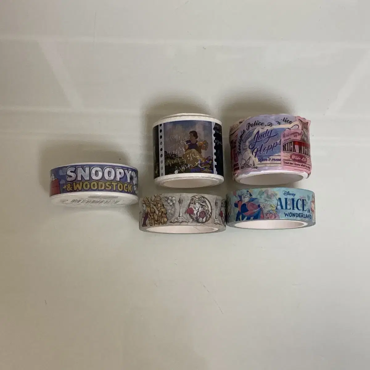 Bulk) Snoopy Disney Zootopia Masking Tape Topku Takku Stickers