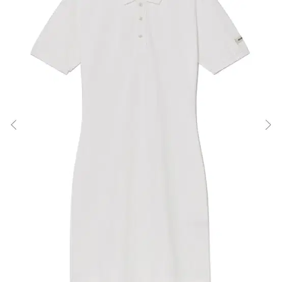 글로니 glowny HERITAGE POLO DRESS (WHITE)