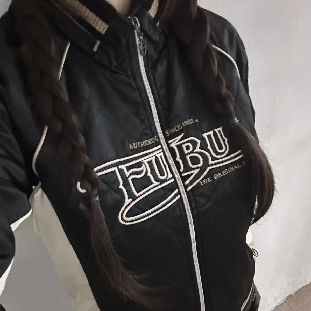 (M) FUBU 푸부 후부 올드스쿨 퀼팅 바시티 자켓