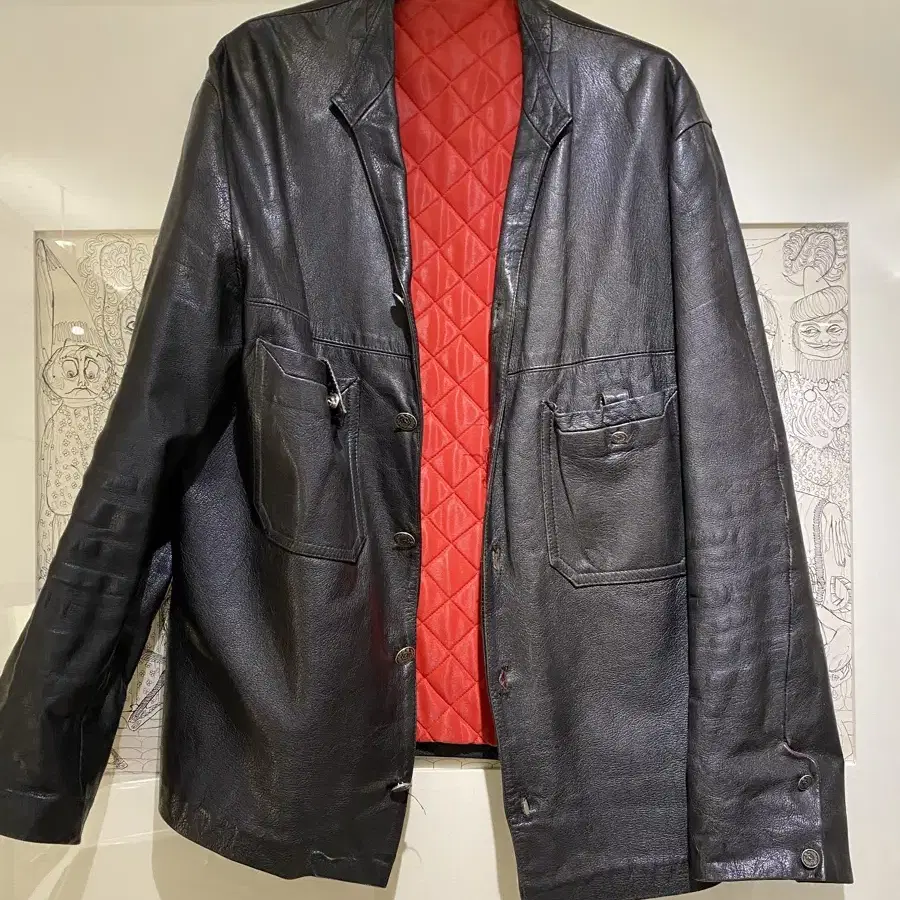 vintage leather jacket 빈티지 가죽 자켓