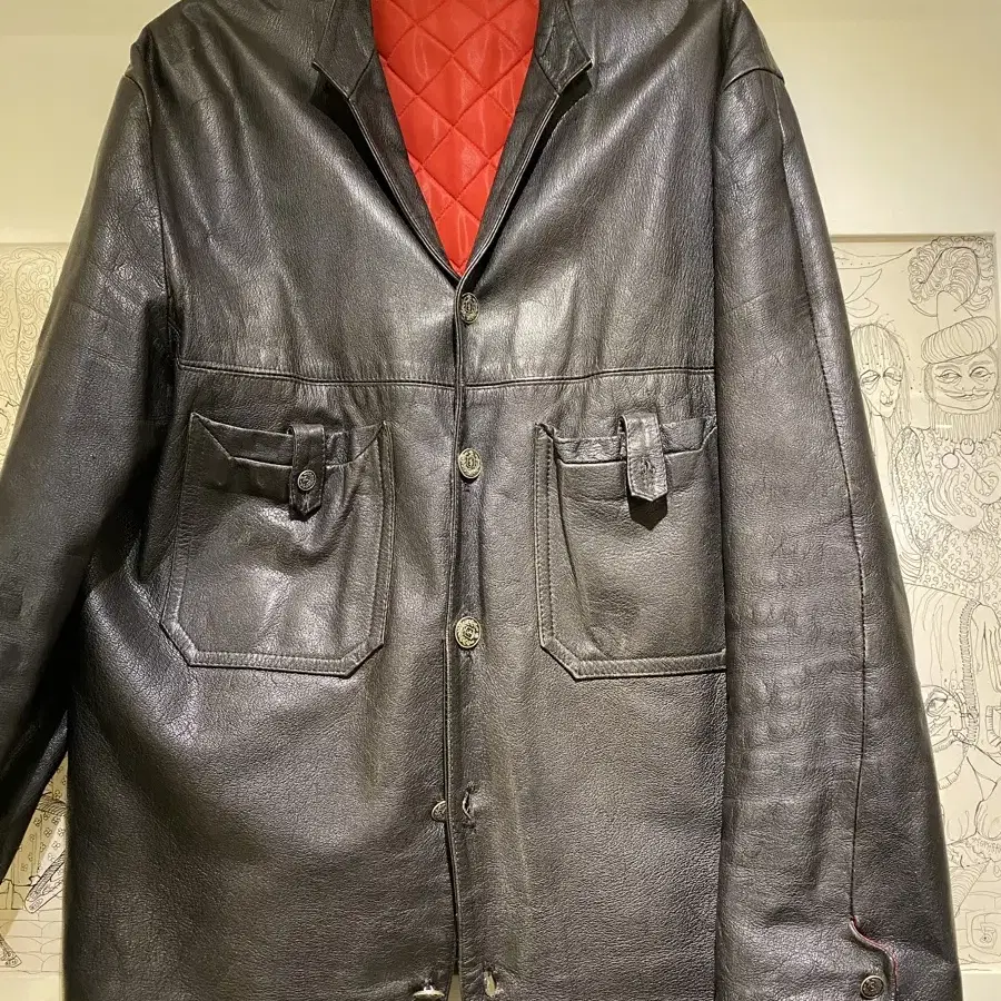 vintage leather jacket 빈티지 가죽 자켓