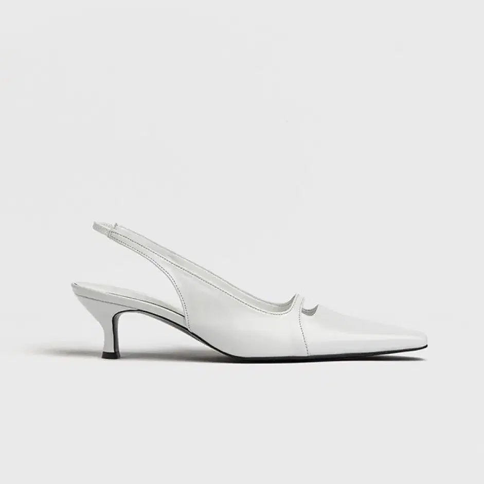 피에톤 pieton CARA sling-back pumps_white