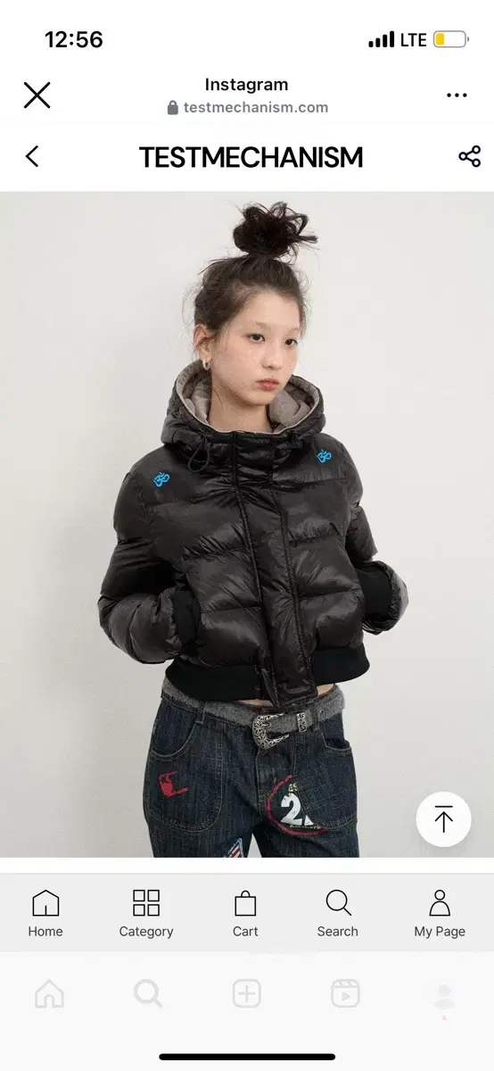 아치하라 OM Short Cotton Padded Jacket