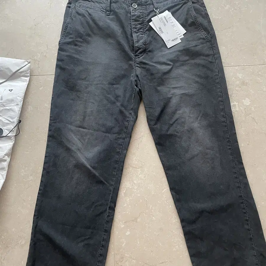 (4)비즈빔 DMGD 필드 치노 블랙 visvim chino