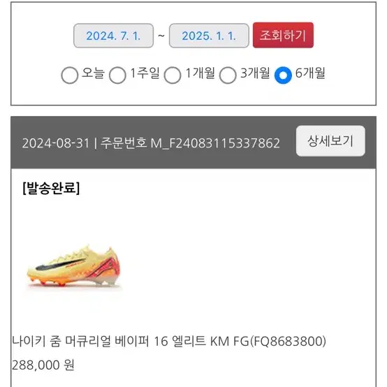 나이키머큐리얼베이퍼16