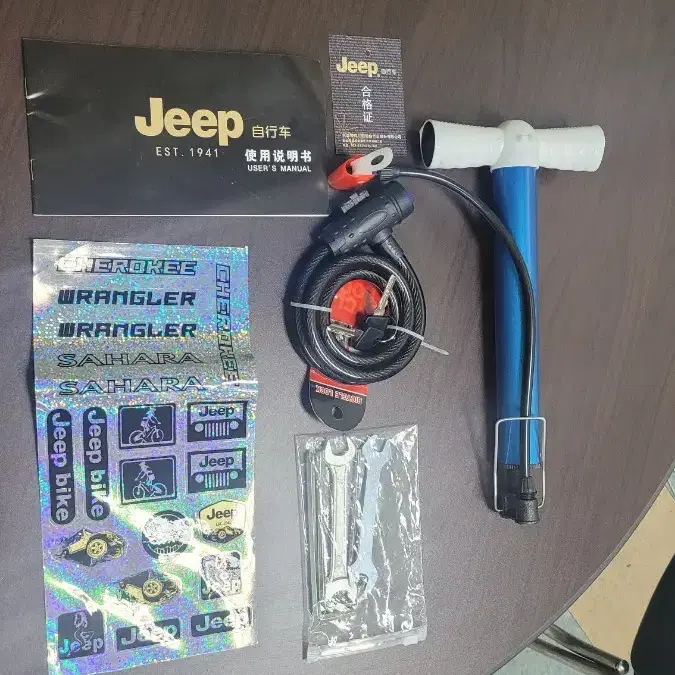 Jeep 20인치 접이식 자전거 오렌지색 시마노 변속레버, 시마노 뒷변속