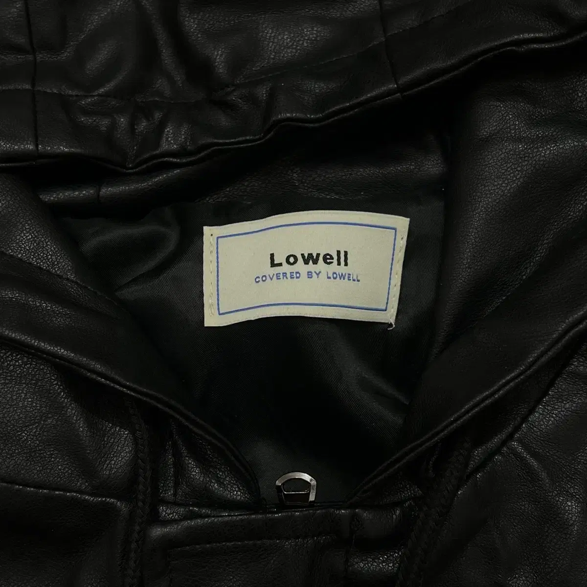 [100] Lowell 레더 후드자켓