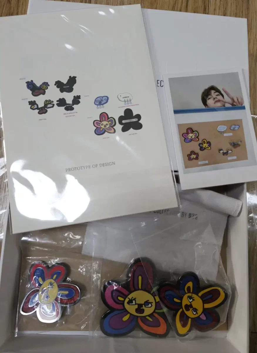 Taehyung Brooch Set / V] Brooch Set (Flower Buddies)