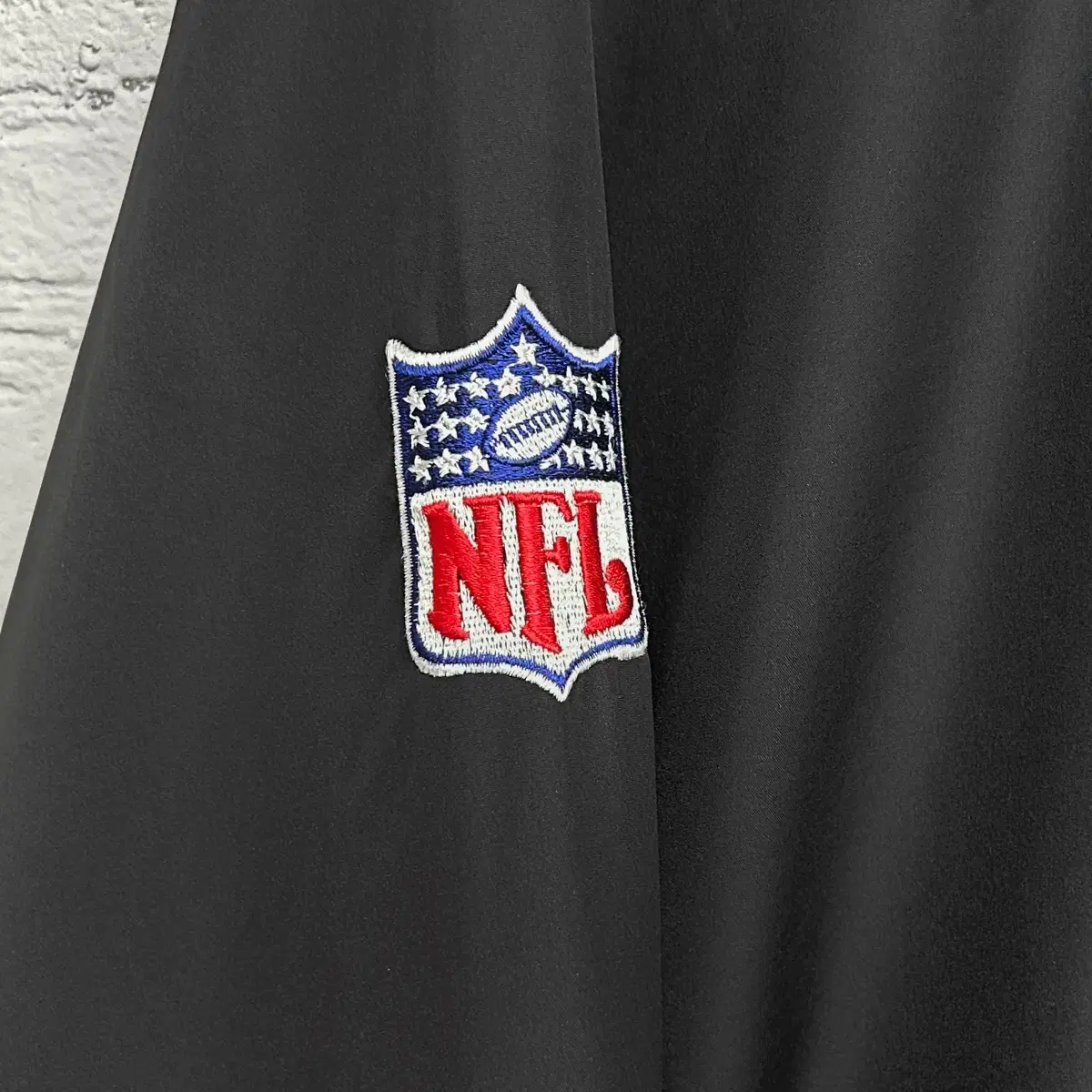 (2XL) 스타터 x NFL 오클랜드 레이더스 나일론쉘 웜업 자켓 블랙