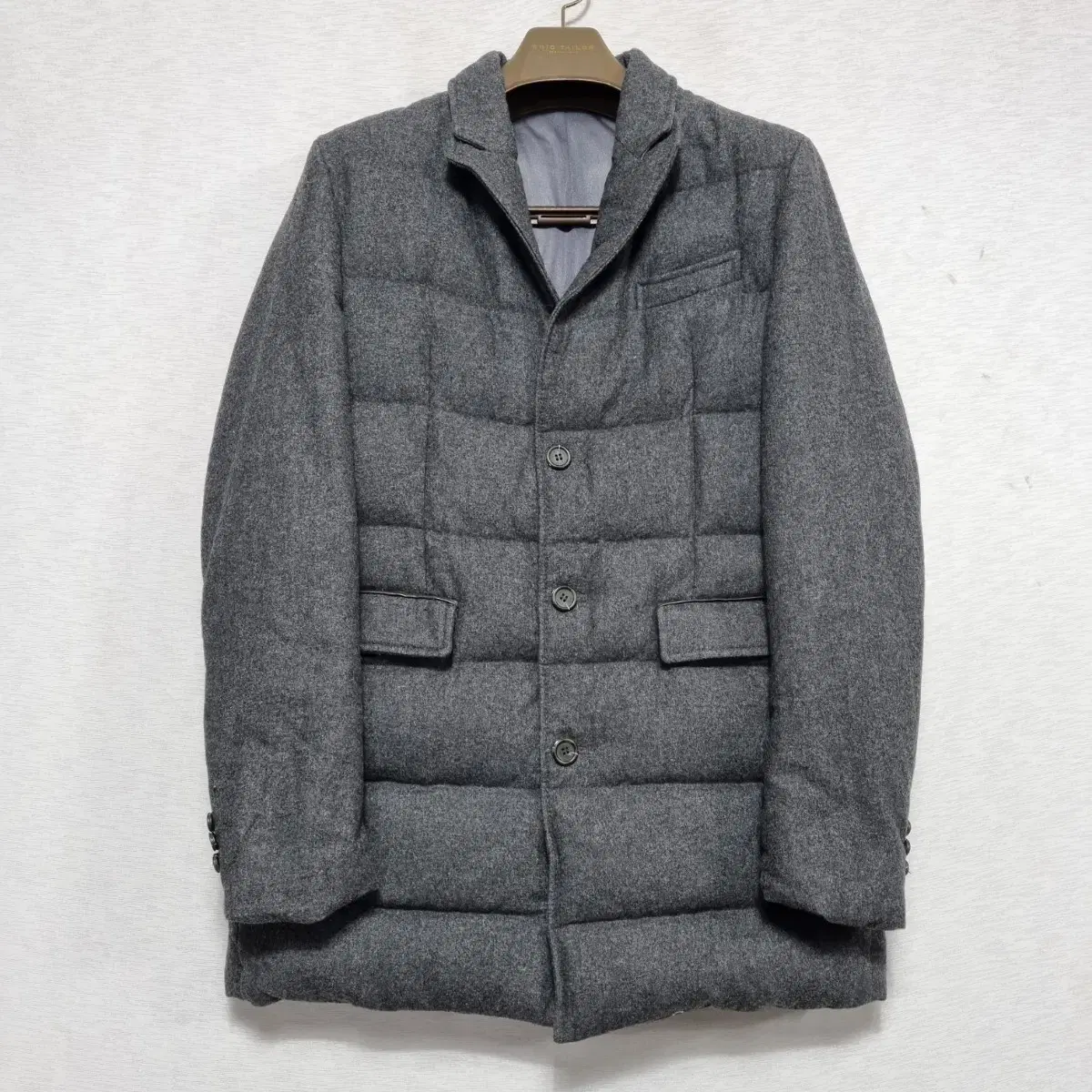 ㅡ HENRY Cotton charcoal duck padded jacket M100ㅡ0107