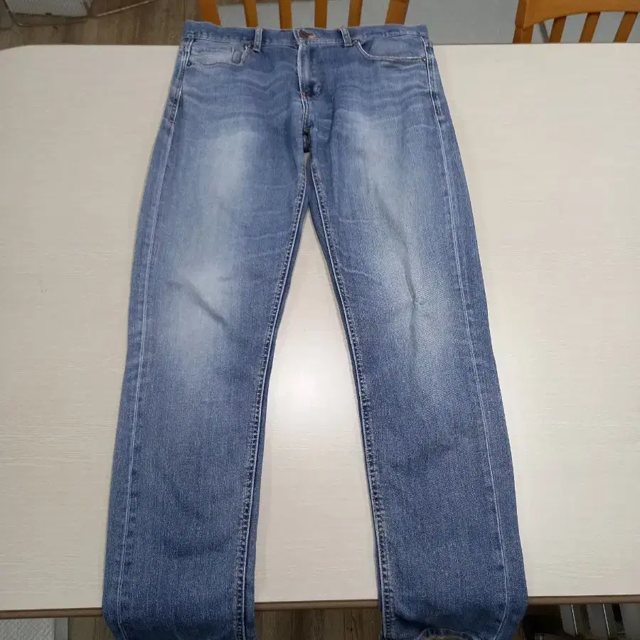 34 ZARA JEANS 워싱 스판 슬림일자진 34-430