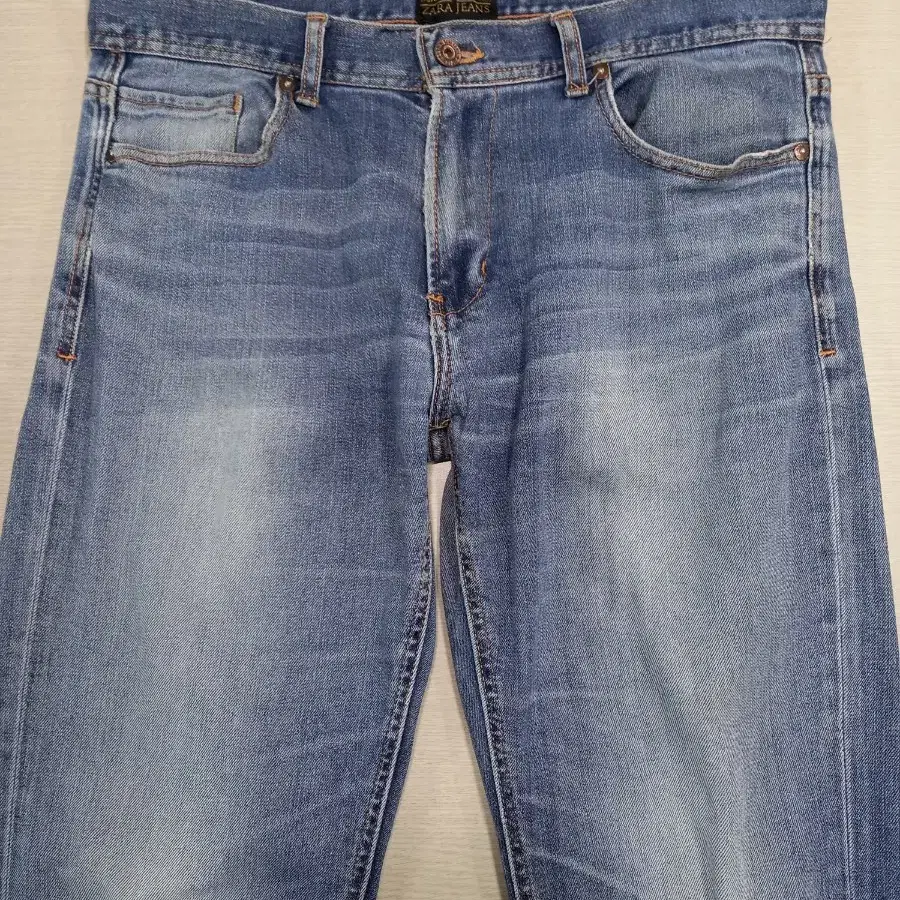 34 ZARA JEANS 워싱 스판 슬림일자진 34-430