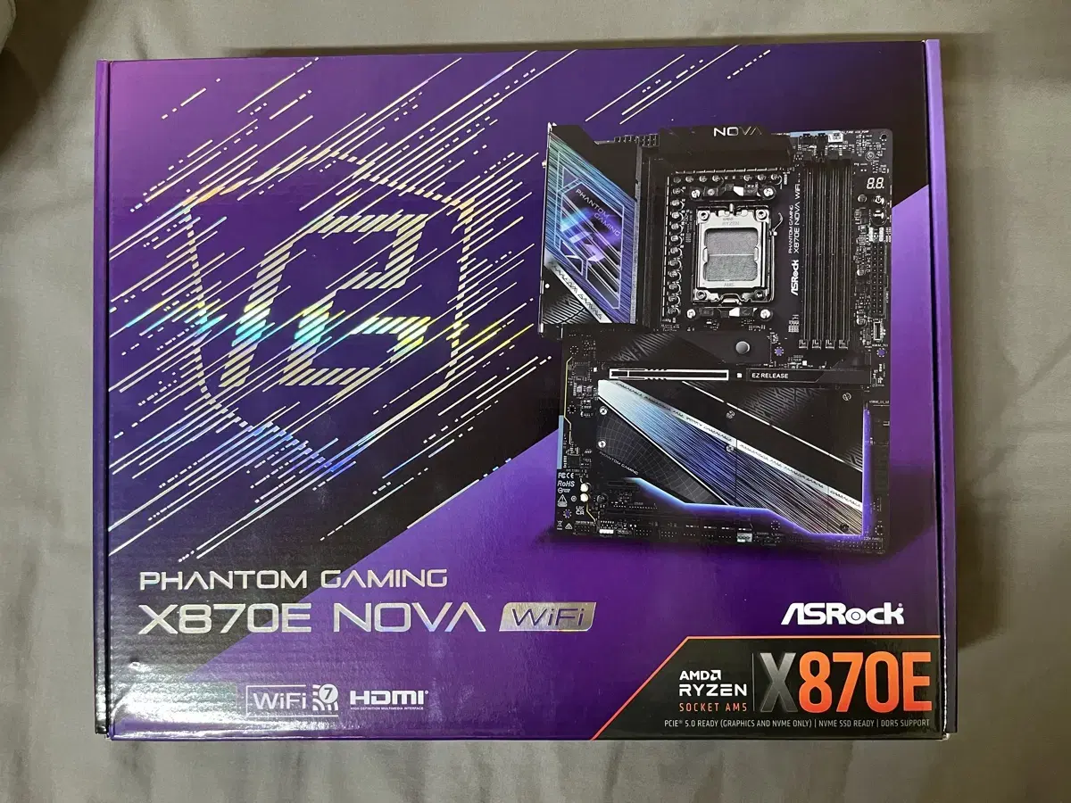 애즈락 x870e nova 미개봉