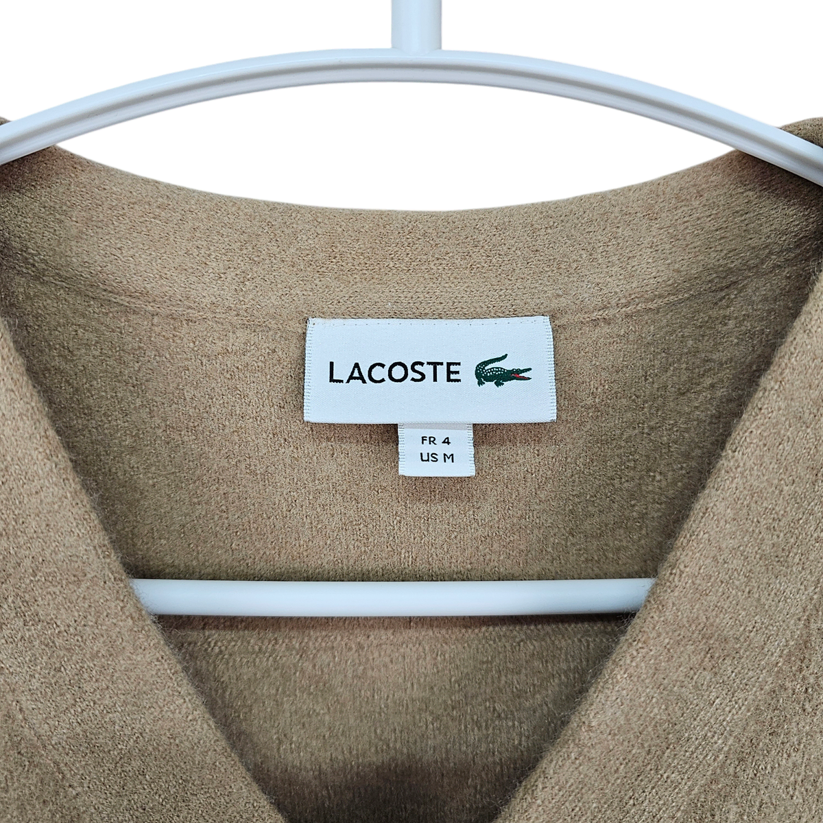 [100] LACOSTE 라코스테 방모 브이넥 가디건