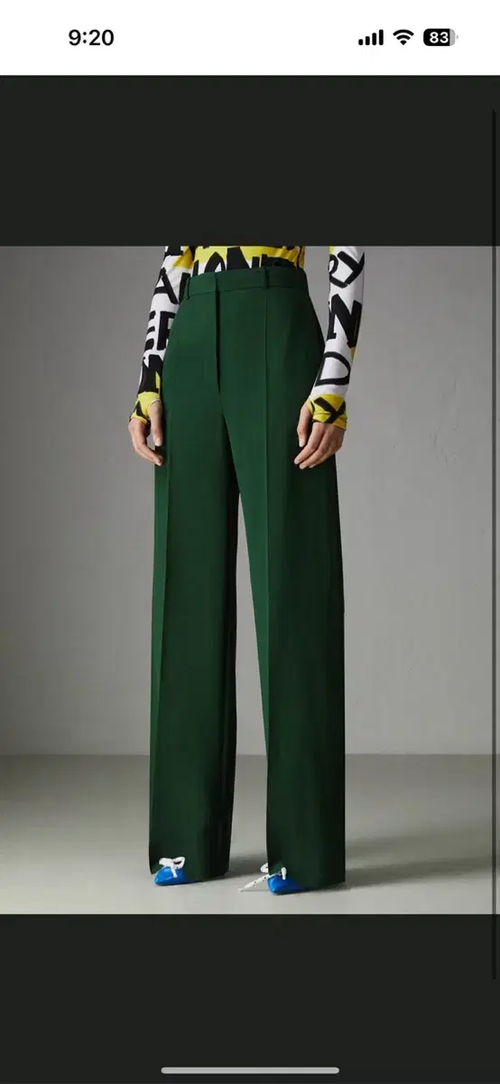 Burberry Wool Silk Trousers