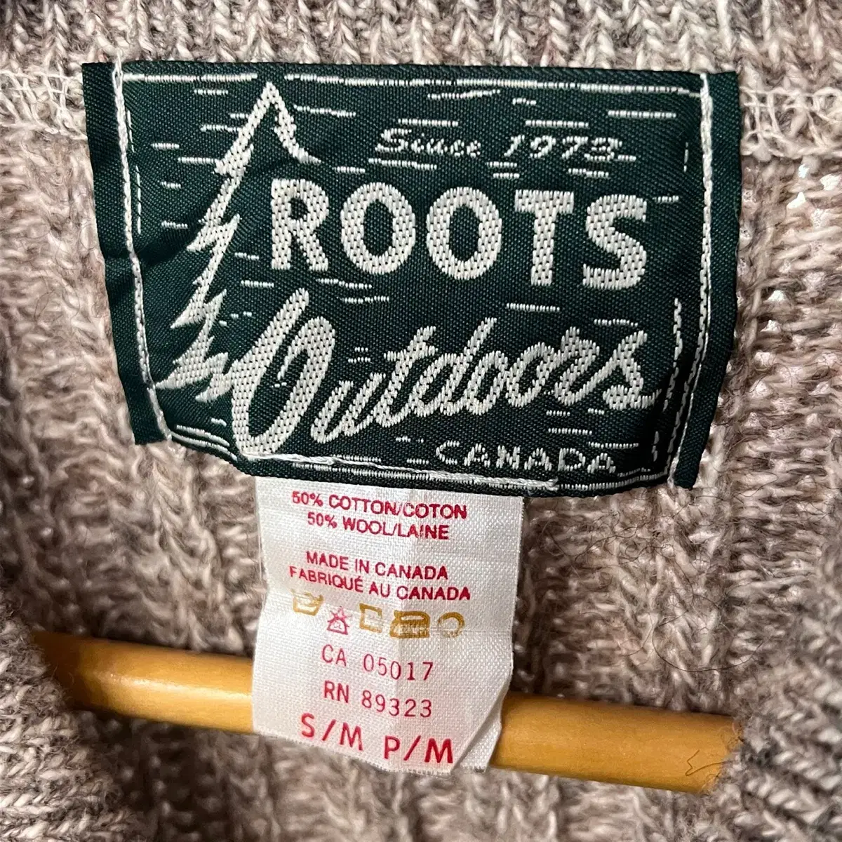 [택포] [S] ROOTS CANADA 울 니트 집업