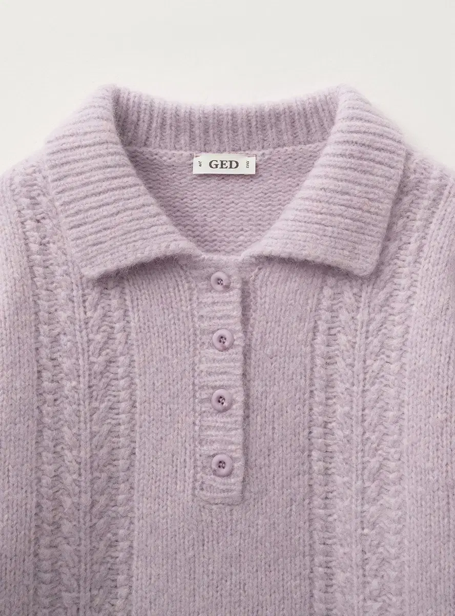 게드 니트 SOFT BLOOM PULLOVER - LILAC 새상품