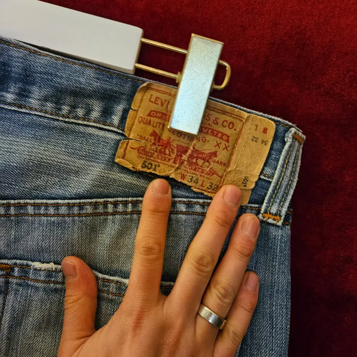 리바이스(Levis) 501 데님 팬츠 34 size