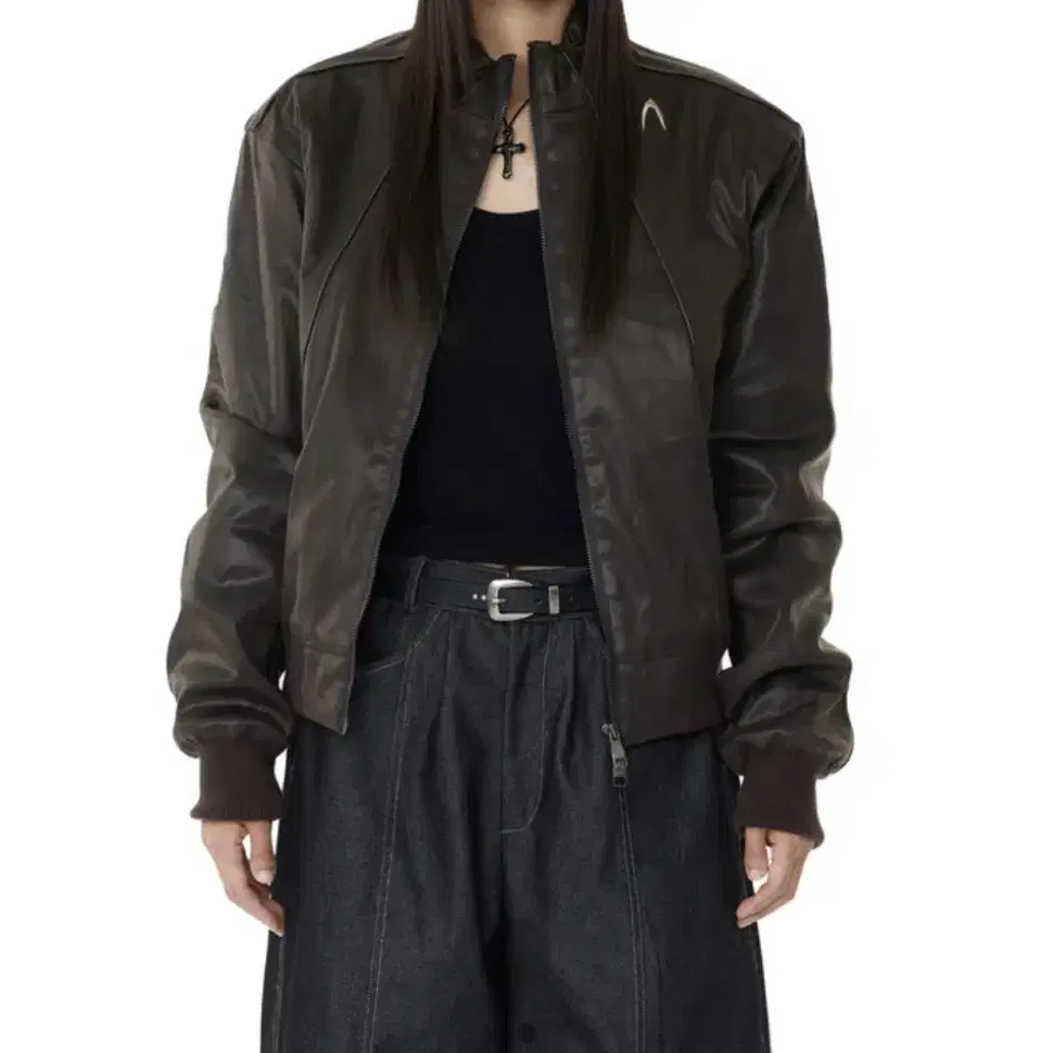 AAKAM 아캄 Piping Leather Blouson 새상품