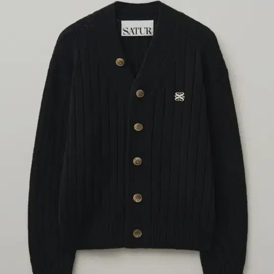 새터 파로가디건 XL Satur faro cardigan black XL