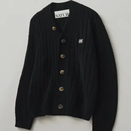 새터 파로가디건 XL Satur faro cardigan black XL