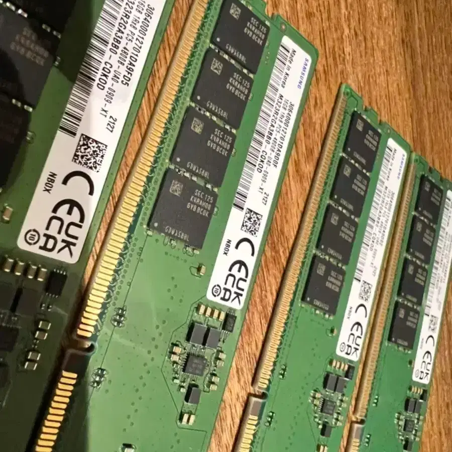 미사용 삼성 DDR5 램 16GB X 2