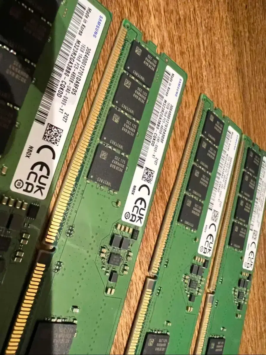 미사용 삼성 DDR5 램 16GB X 2