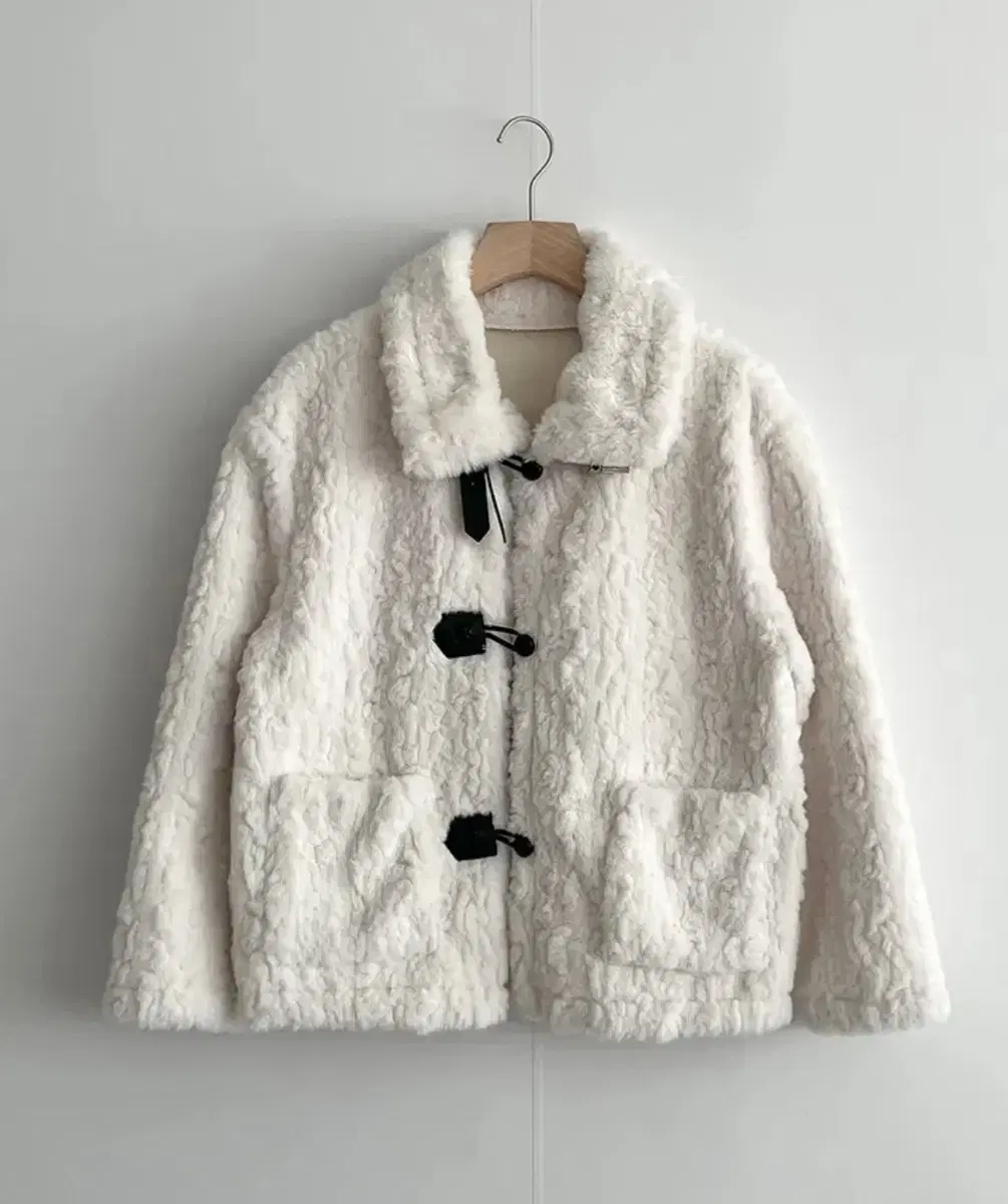 High neck buckle fleece tteokbokki fur jacket winter holiday look tteokbokki coat