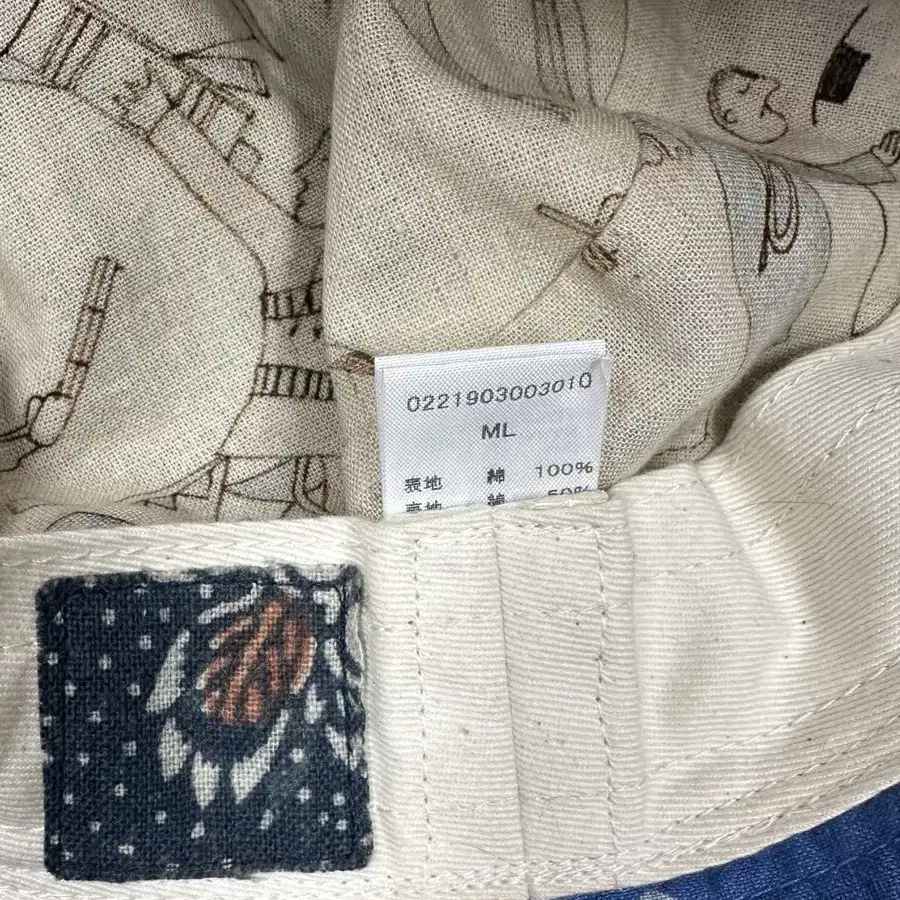 (M-L) visvim ict dome bucket hat bandana