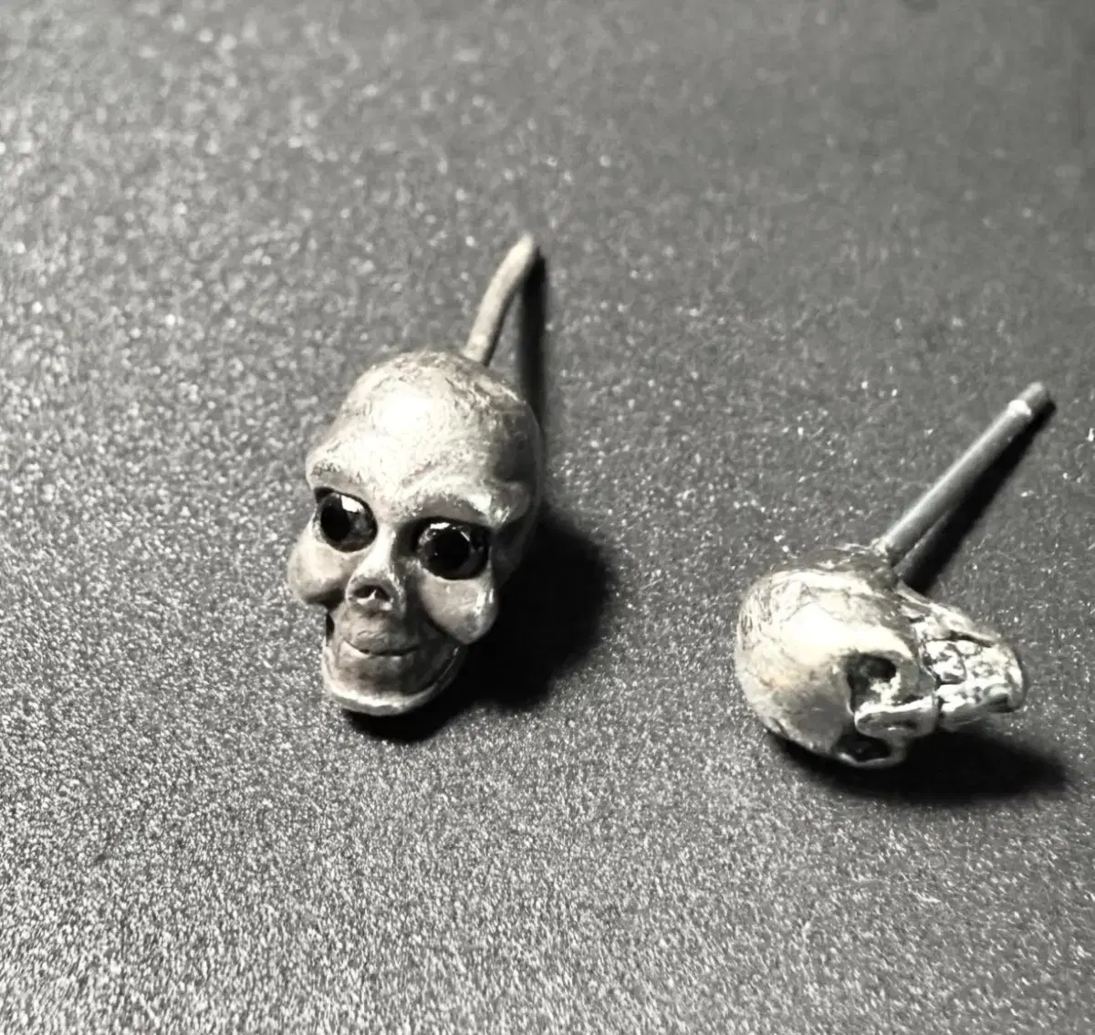 925 Silver Skull Piercings x2