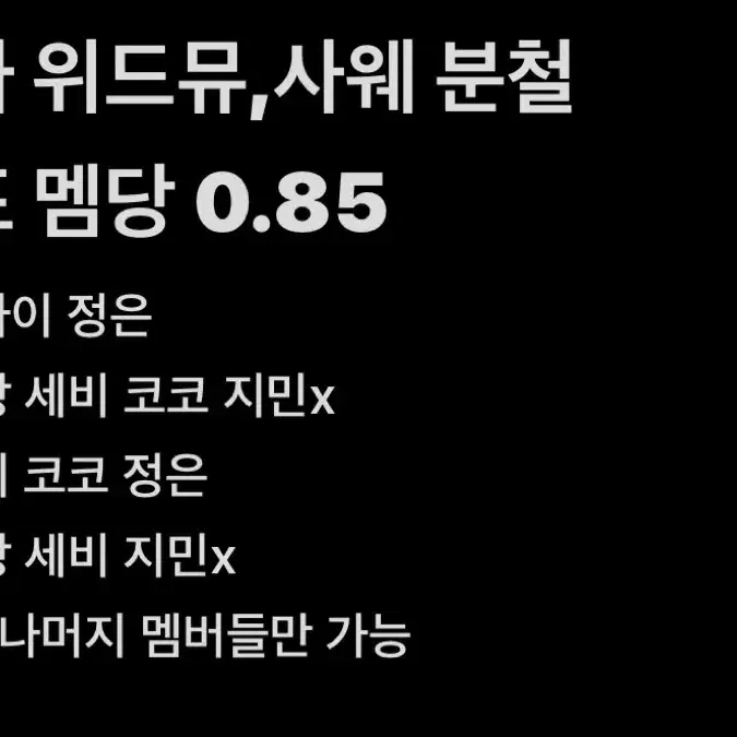 이즈나 위드뮤, 사웨 분철