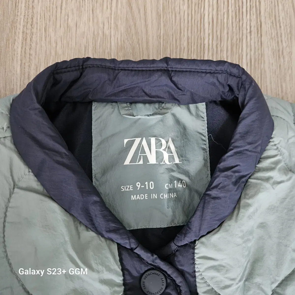 ZARA 키즈 퍼프 블루존 /점퍼 /누빔