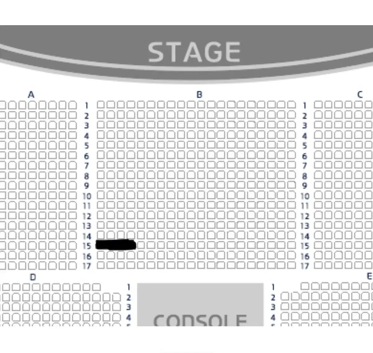 기리보이 콘서트 지정석 B구역 단석