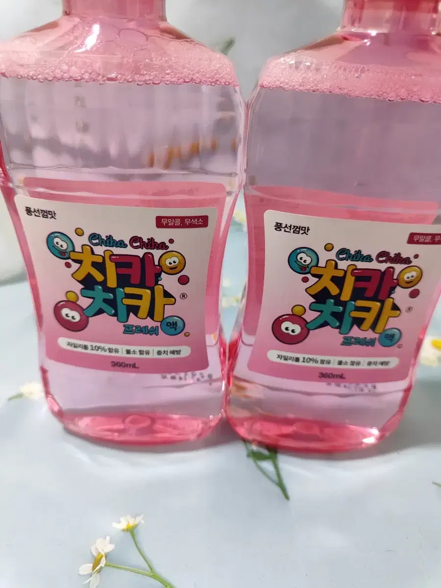 삼일 치카치카가글 구강청결제,360ml 2개+피리미엄 손소독제 새상품