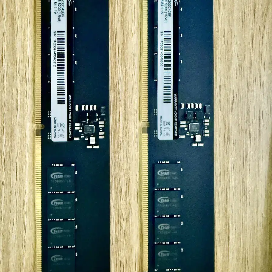 팀그룹 메모리 DDR5-5200 16GB x 2개